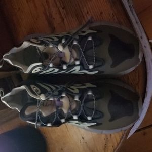 Green and lime sneakers